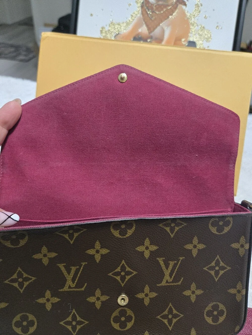 🔥 Louis Vuitton Monogram Felicie Pochette Full Set 🔥